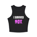 I Survived NOX Racer Crop Tank — Women's Graphic Crop Top