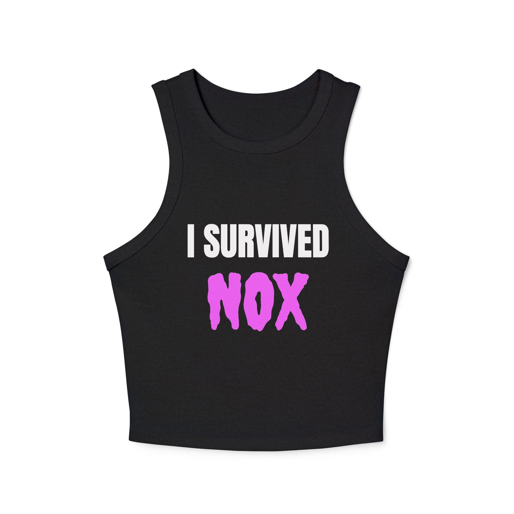 I Survived NOX Racer Crop Tank — Women's Graphic Crop Top