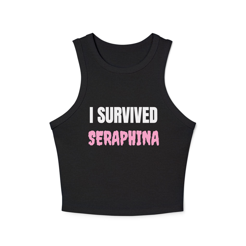 I Survived Seraphina Racer Tank Top - Women's Cropped Graphic Tank