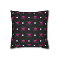 Skull and Bones Throw Pillow Case