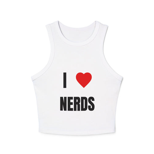 "I <3 Nerds" Y2k Racer Tank